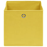 VIDAXL -Speicherboxen 4 PCs 32x32x32 cm Stoff gelb