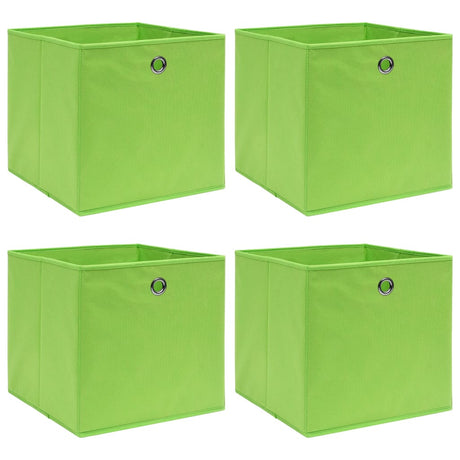 VIDAXL -Speicherboxen 4 PCs 32x32x32 cm Stoff grün