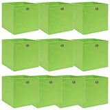 VIDAXL -Speicherboxen 10 PCs 32x32x32 cm Stoff grün