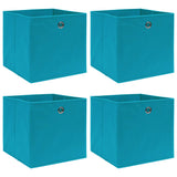 VIDAXL -Speicherboxen 4 PCs 32x32x32 cm Stoff Baby Blau