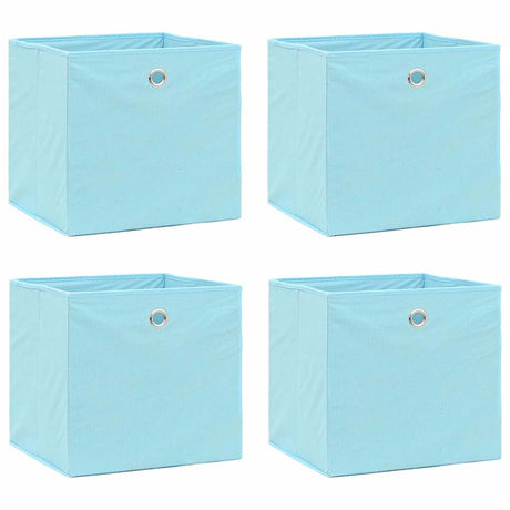 VIDAXL -Speicherboxen 4 PCs 32x32x32 cm Stoff Baby Blau