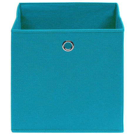 VIDAXL -Speicherboxen 4 PCs 32x32x32 cm Stoff Baby Blau