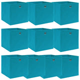 VIDAXL -Speicherboxen 10 PCs 32x32x32 cm Stoff Baby Blau