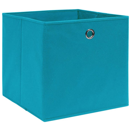 VIDAXL -Speicherboxen 10 PCs 32x32x32 cm Stoff Baby Blau