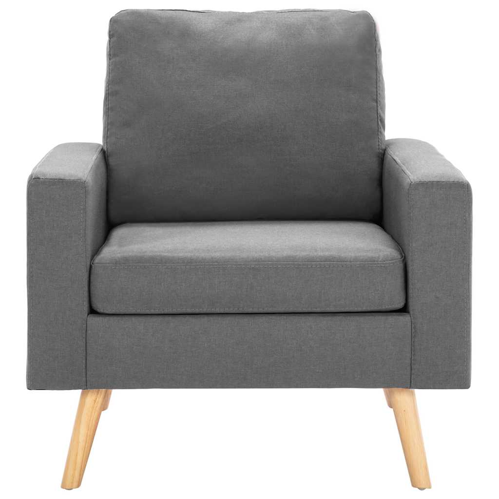 Vidaxl fauteuil stof lichtgrijs
