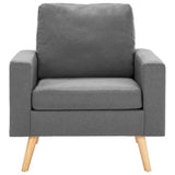 Vidaxl fauteuil stof lichtgrijs