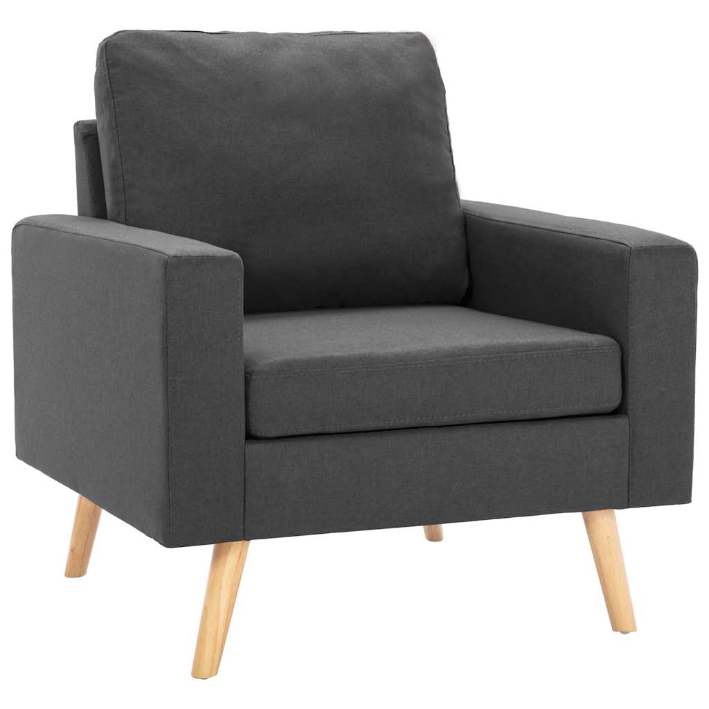 Vidaxl fauteuil stof donkergrijs