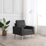 Vidaxl fauteuil stof donkergrijs
