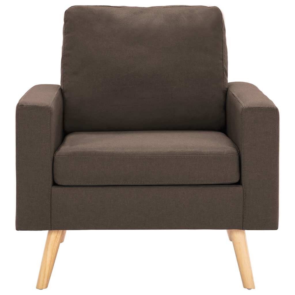 Vidaxl fauteuil stof bruin