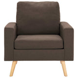 Vidaxl fauteuil stof bruin