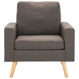 Vidaxl fauteuil stof taupe