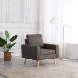 Vidaxl fauteuil stof taupe