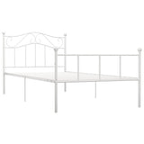 Vidaxl bedframe metaal wit 90x200 cm