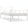 Vidaxl bedframe metaal wit 100x200 cm