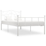 Vidaxl bedframe metaal wit 100x200 cm
