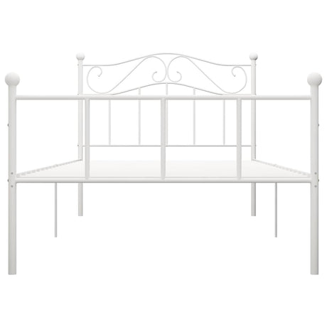Vidaxl bedframe metaal wit 100x200 cm