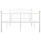 Vidaxl bedframe metaal wit 140x200 cm