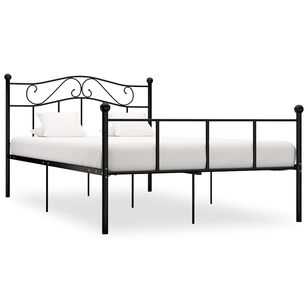 Vidaxl bedframe metaal zwart 120x200 cm
