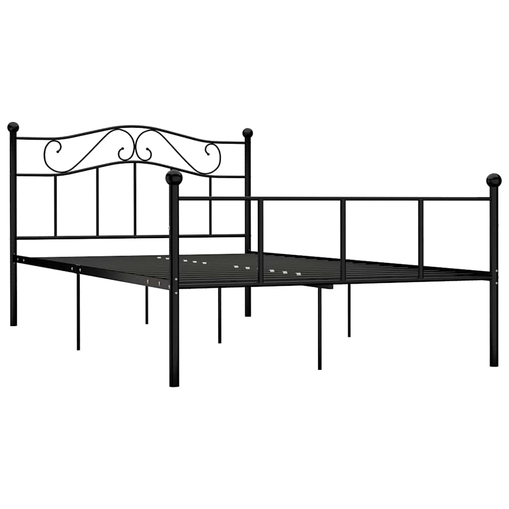Vidaxl bedframe metaal zwart 120x200 cm