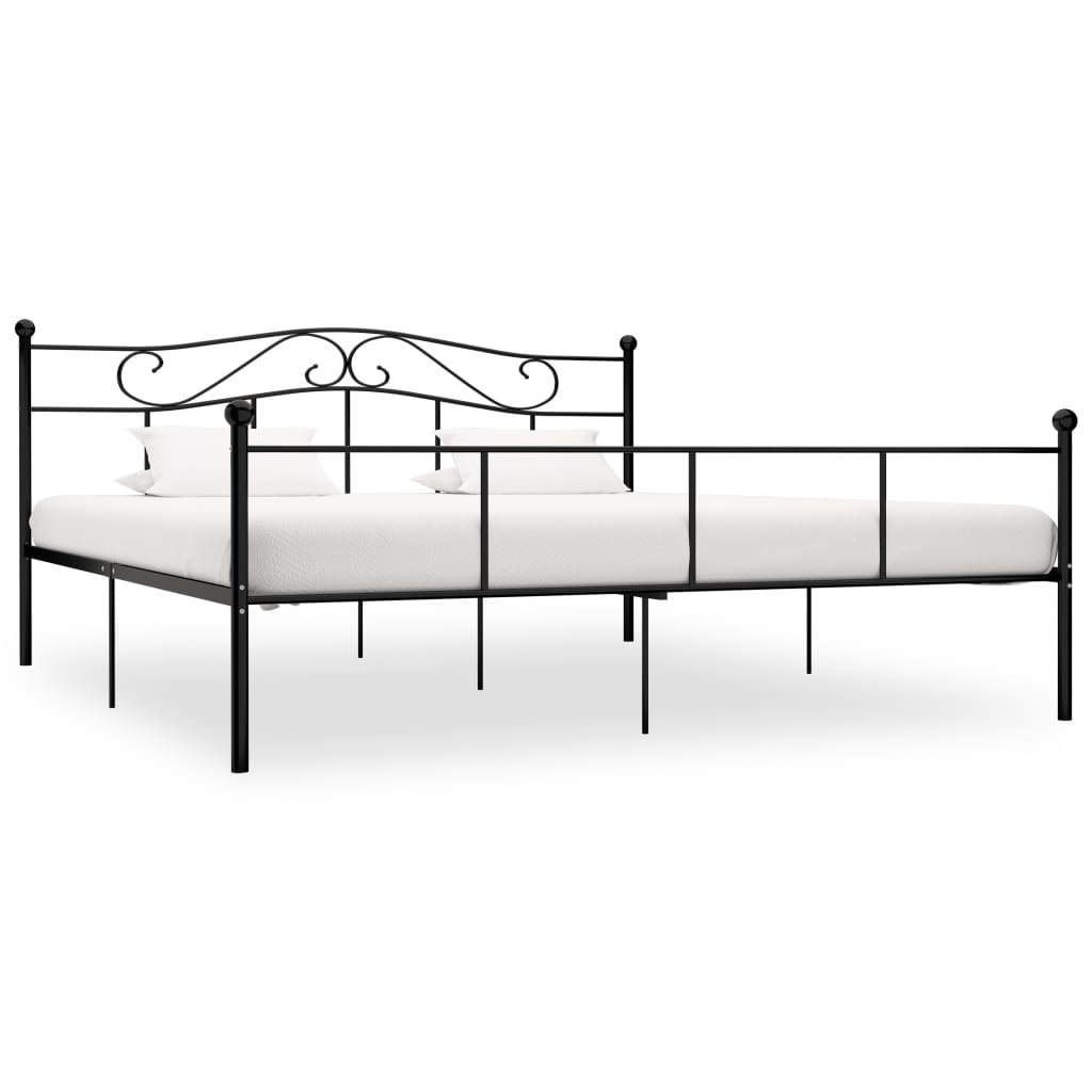 Vidaxl bedframe metaal zwart 180x200 cm