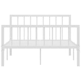 Vidaxl bedframe metaal wit 120x200 cm