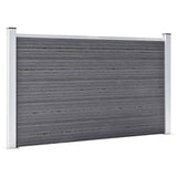 Vidaxl -Zaun 526x106 cm HKC Grau