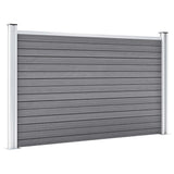 Vidaxl -Zaun 526x106 cm HKC Grau