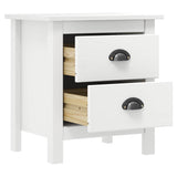 Vidaxl nachtkastje hill 46x35x49,5 cm massief grenenhout wit