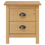 Vidaxl nachtkastjes 2 st hill 46x35x49,5 cm massief grenenhout