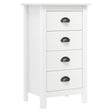 Vidaxl dressoir hill 46x35x80 cm massief grenenhout wit