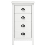 Vidaxl dressoir hill 46x35x80 cm massief grenenhout wit