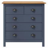 Vidaxl dressoir hill 79x40x80 cm massief grenenhout grijs