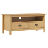 Vidaxl tv-meubel hill 110x40x47 cm grenenhout honingbruin