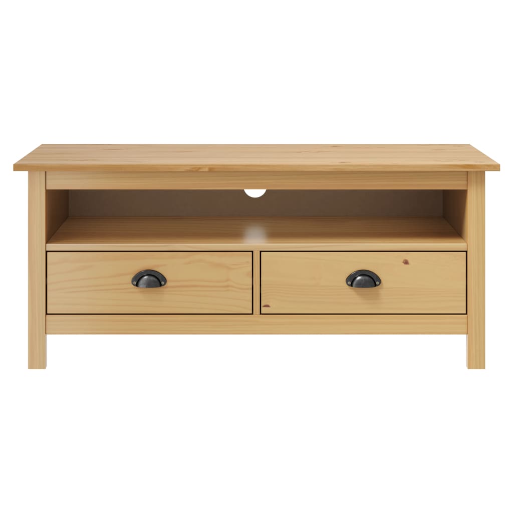 Vidaxl tv-meubel hill 110x40x47 cm grenenhout honingbruin