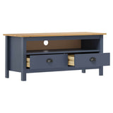 Vidaxl tv-meubel hill 110x40x47 cm massief grenenhout grijs