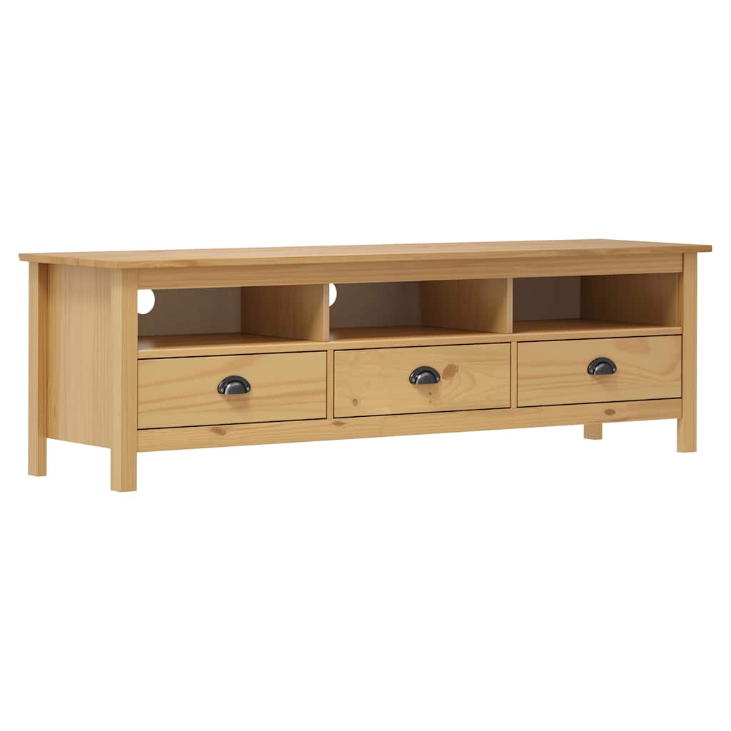 Vidaxl tv-meubel hill 158x40x47 cm grenenhout honingbruin