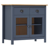 Vidaxl dressoir hill range 90x40x80 cm massief grenenhout grijs