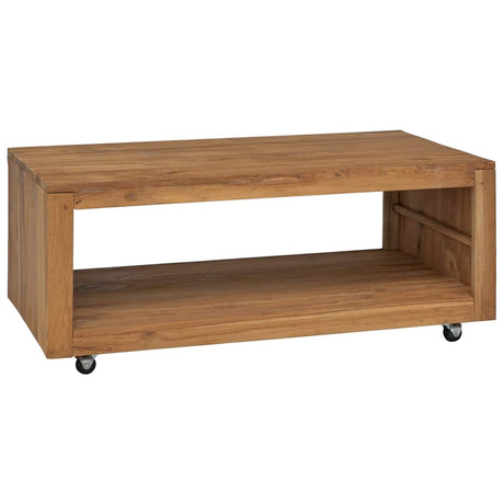 Vidaxl salontafel 110x60x40 cm massief teakhout