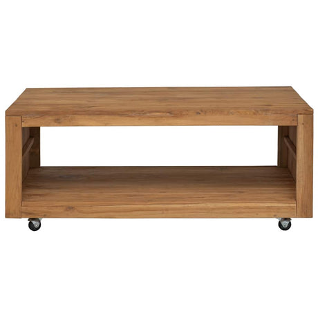 Vidaxl salontafel 110x60x40 cm massief teakhout