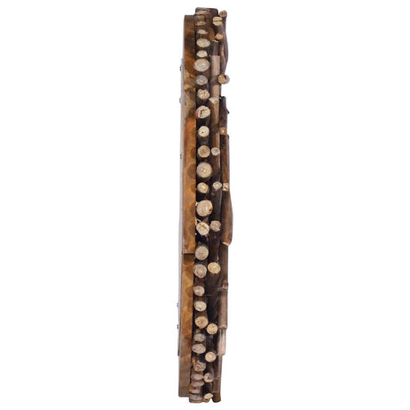 Vidaxl -Wandspiegel um 60 cm Teakholzholz
