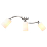 VIDAXL -Deckenlampe mit Keramikzylindrischen Kappen 3xe14 Weiß