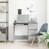 Vidaxl bureau 90x45x76 cm bewerkt hout betongrijs