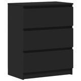 Vidaxl dressoir 60x35x76 cm bewerkt hout zwart