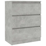 Vidaxl dressoir 60x35x76 cm bewerkt hout betongrijs