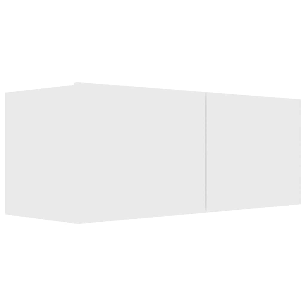Vidaxl tv-meubel 80x30x30 cm bewerkt hout wit