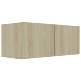 Vidaxl tv-meubel 80x30x30 cm bewerkt hout sonoma eikenkleurig