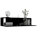 Vidaxl tv-meubel 120x30x30 cm bewerkt hout zwart