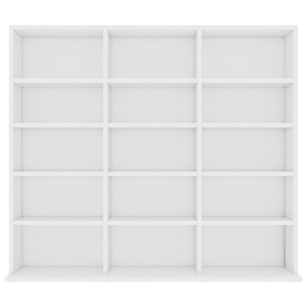 Vidaxl cd-kast 100x23x89,5 cm bewerkt hout wit