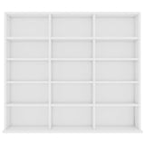 Vidaxl cd-kast 100x23x89,5 cm bewerkt hout wit