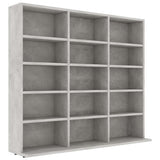 Vidaxl cd-kast 100x23x89,5 cm bewerkt hout betongrijs